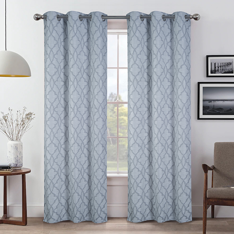 Brookfield Jacquard Grommet Panel 90" Silver