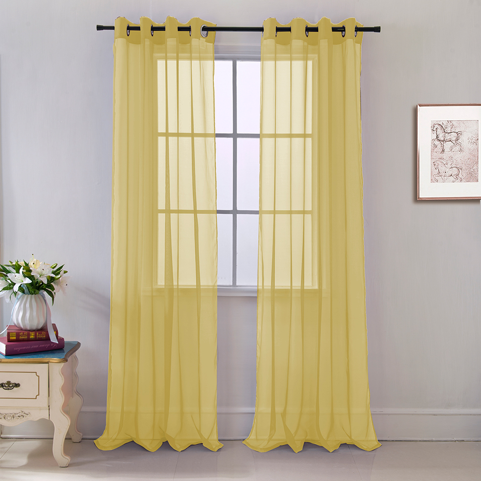 Cara Grommet Panel 84" Gold