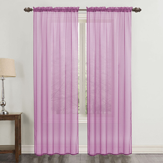 Celine Sheer Panel 90" Lilac