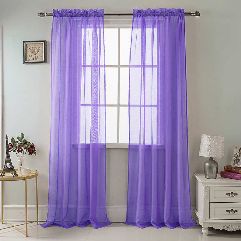 Celine Sheer Panel 90" Neon Purple