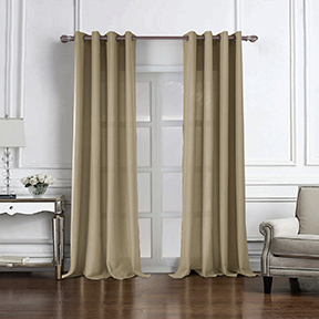Cole Textured Grommet Panel 84" Taupe