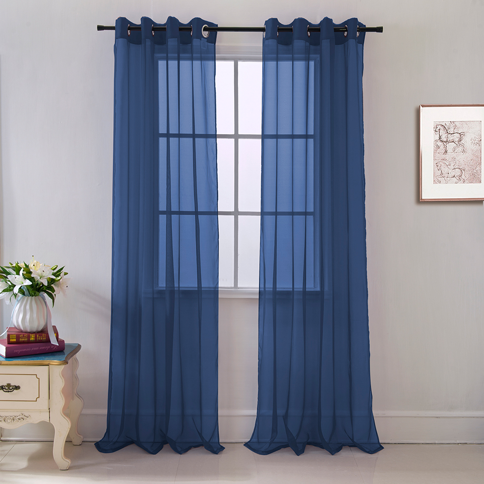 Cara Grommet Panel 90" Navy