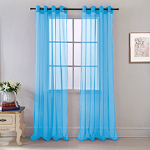 Cara Grommet Panel 90" Neon Blue