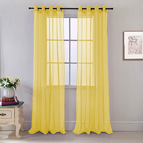 Cara Grommet Panel 90" Neon Yellow