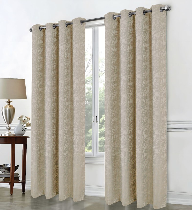 Calypso Shimmer Jacq Grom Panel 90" Taupe