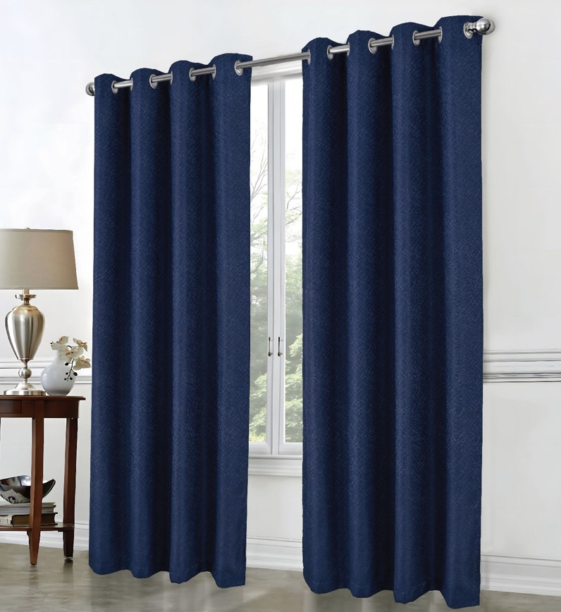 Cassi Shimmer Jacq Grom Panel 90" Navy