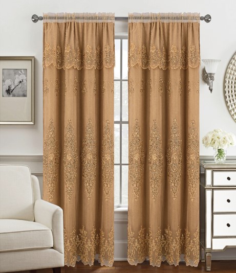 Daisy Emb 84 w/Att Val + Backing Gold/Gold