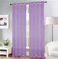 Erica Doily Stripe Grommet Panel 90" Lilac