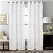 Faye 84 Grom Metallic Printed Doily Taupe