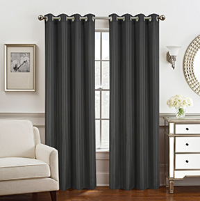 Gilbert Grommet Panel 84" Black