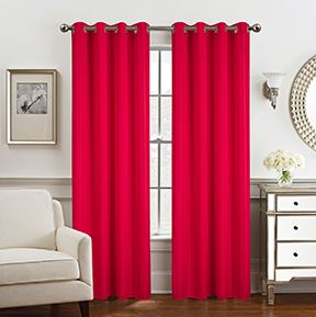 Gilbert Grommet Panel 84" Red