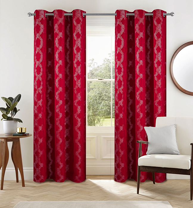 Jansen Rubber Blackout Grommet Panel 84" Red