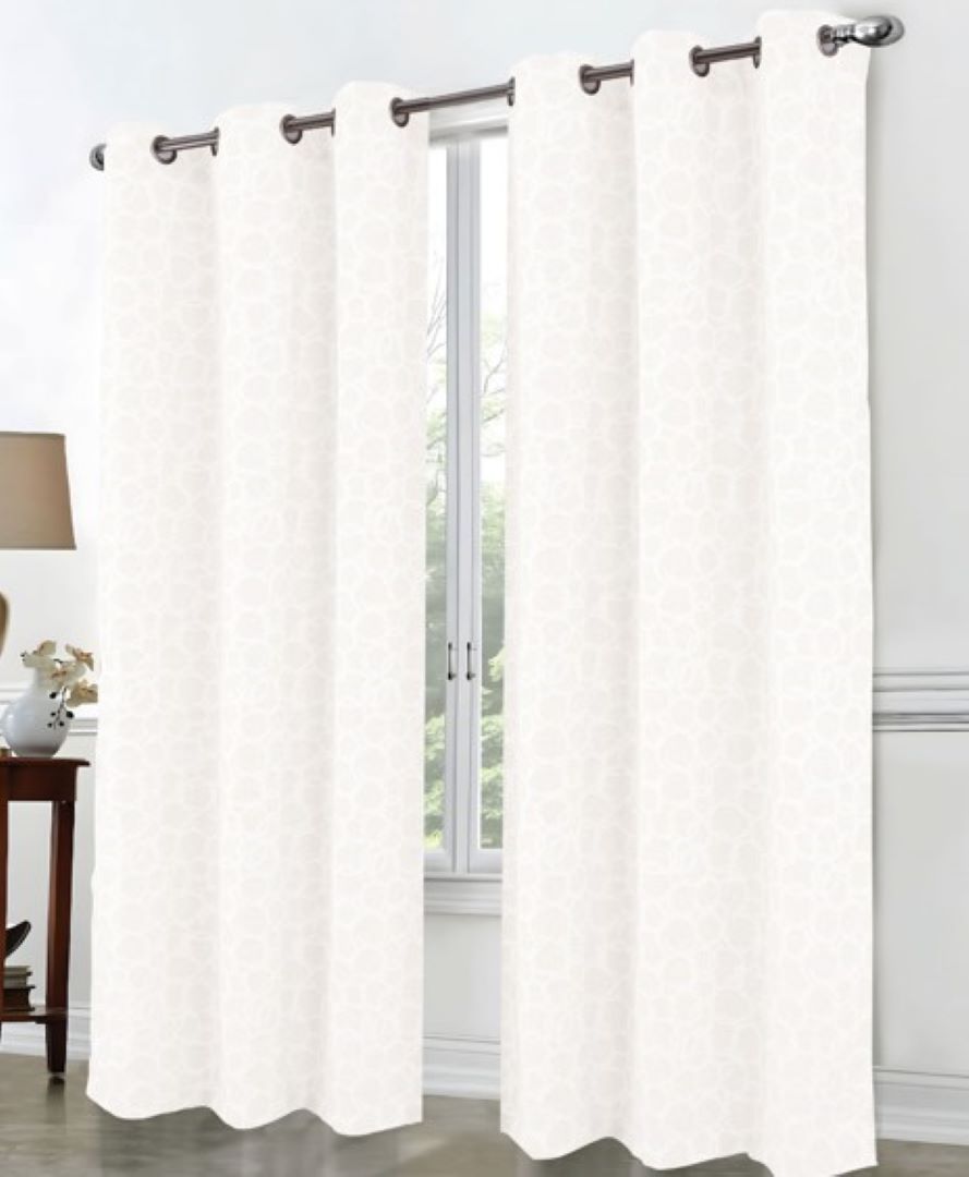 Jasper Lurex Jacq Grom Panel 84" White