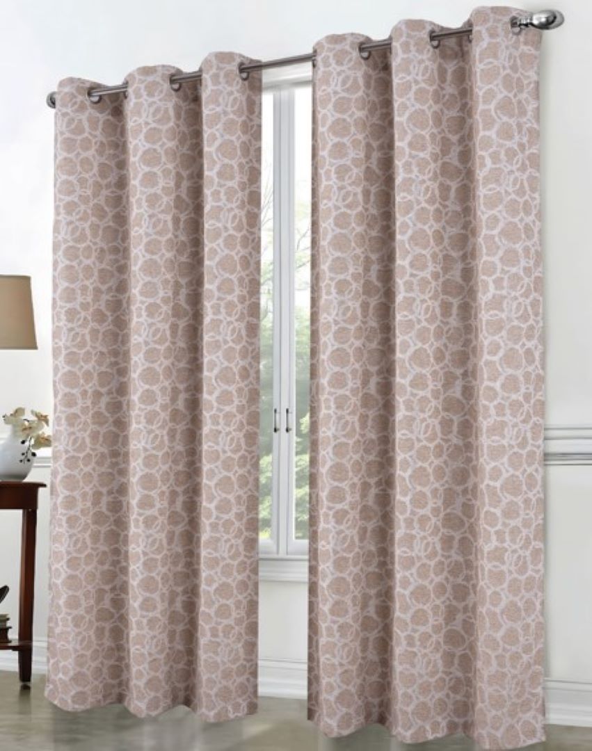 Jasper Lurex Jacq Grom Panel 90" Taupe