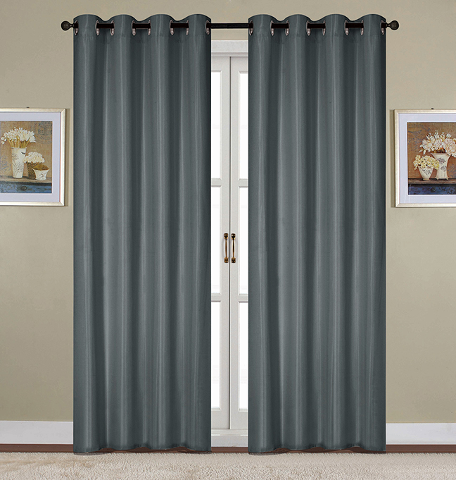 Kennedy Grommet Panel 84" Charcoal