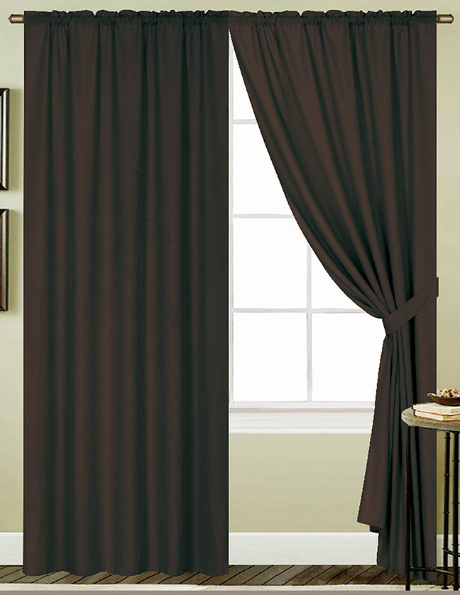 Kennedy Grommet Panel 84" Chocolate