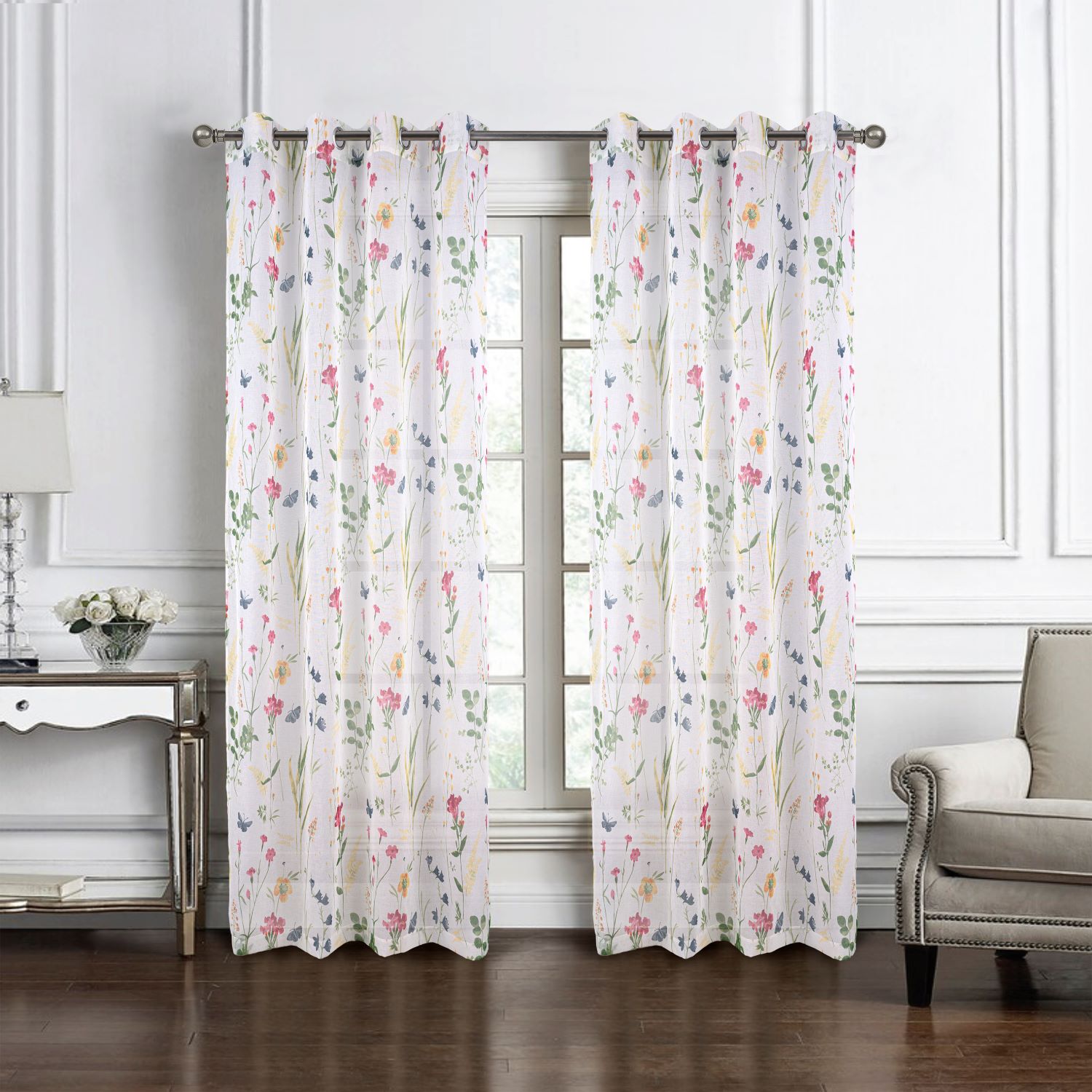 Kelce Printed Doily Grom Panel 90 Rose