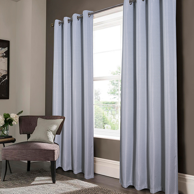 Lucas Jacquard Blackout Grommet Panel 84' Silver