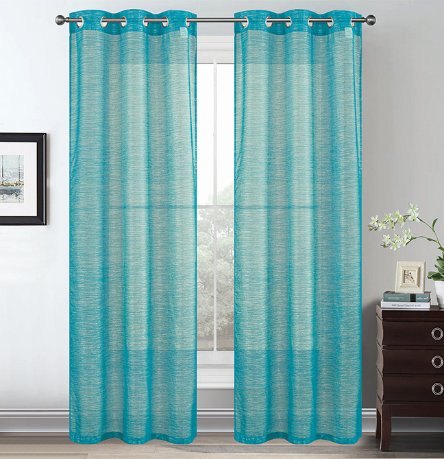 Lonnie Grommet Panel 90" Aqua