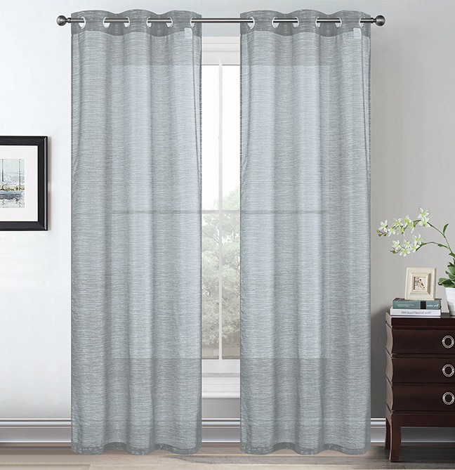 Lonnie Grommet Panel 90" Silver