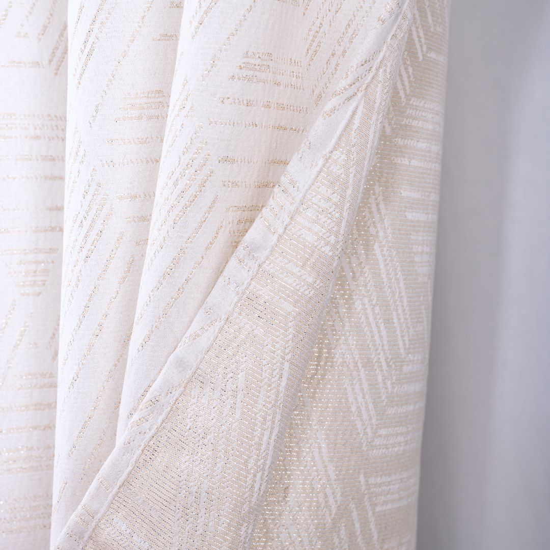 Amara Jacquard 2pk Panel Pair 84" Ivory