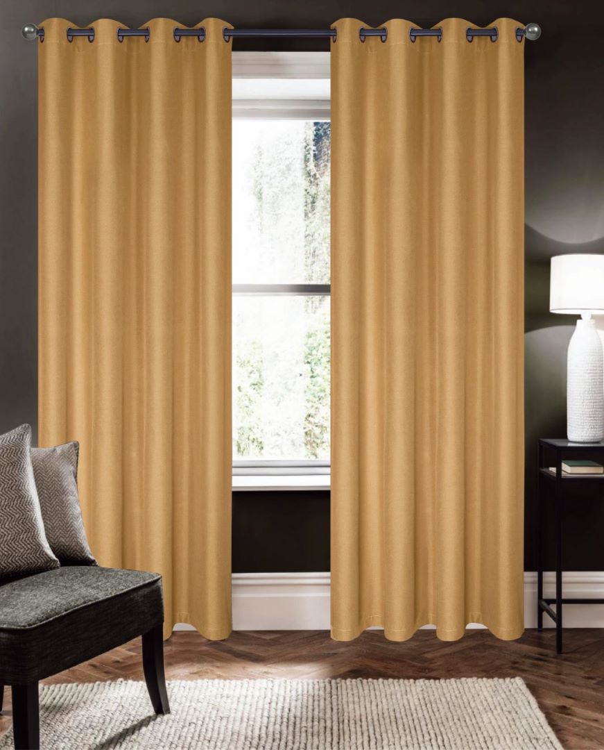 Cabana 2 Pack Grommet Panel 84" Gold