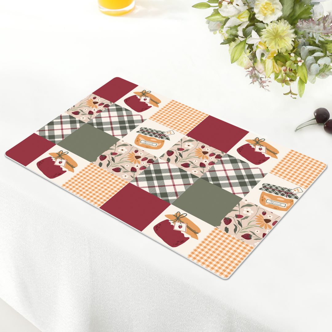 Tribeca Jam Border 4pk Kitchen Placemats