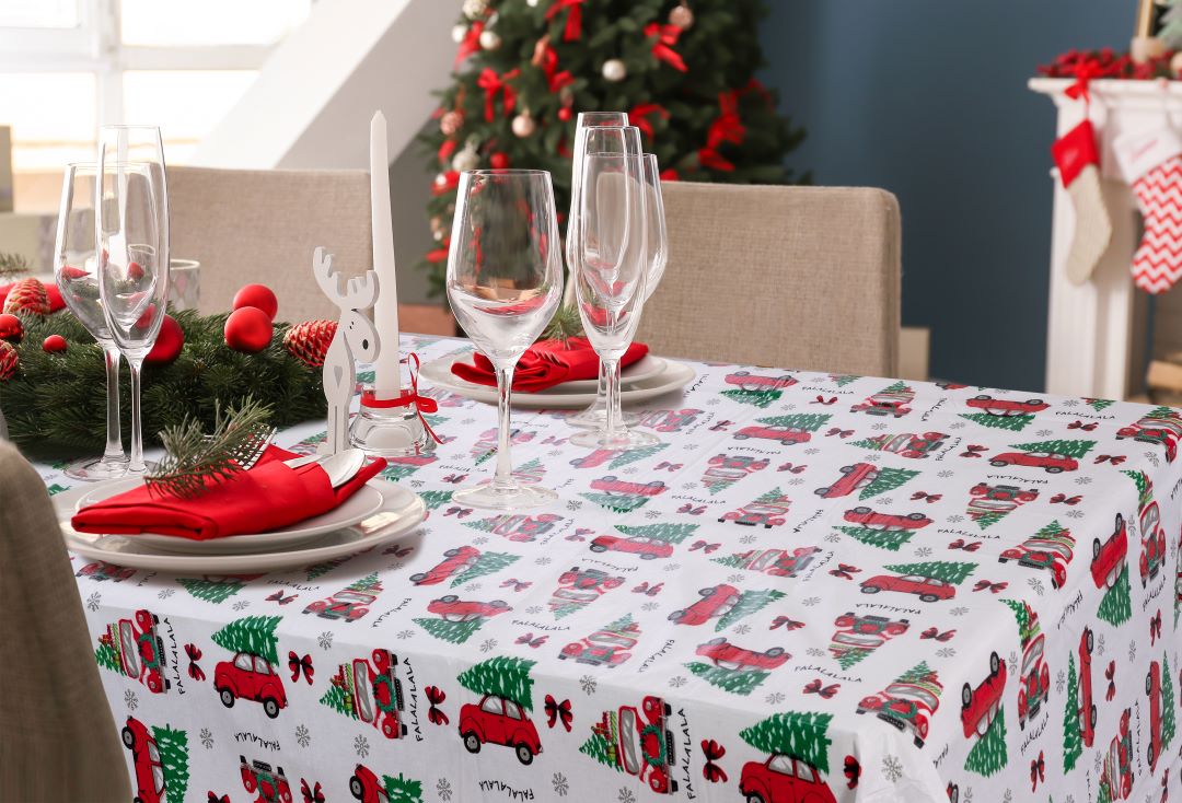 Christmas Peva Table Cloths 60"x 102" Assorted