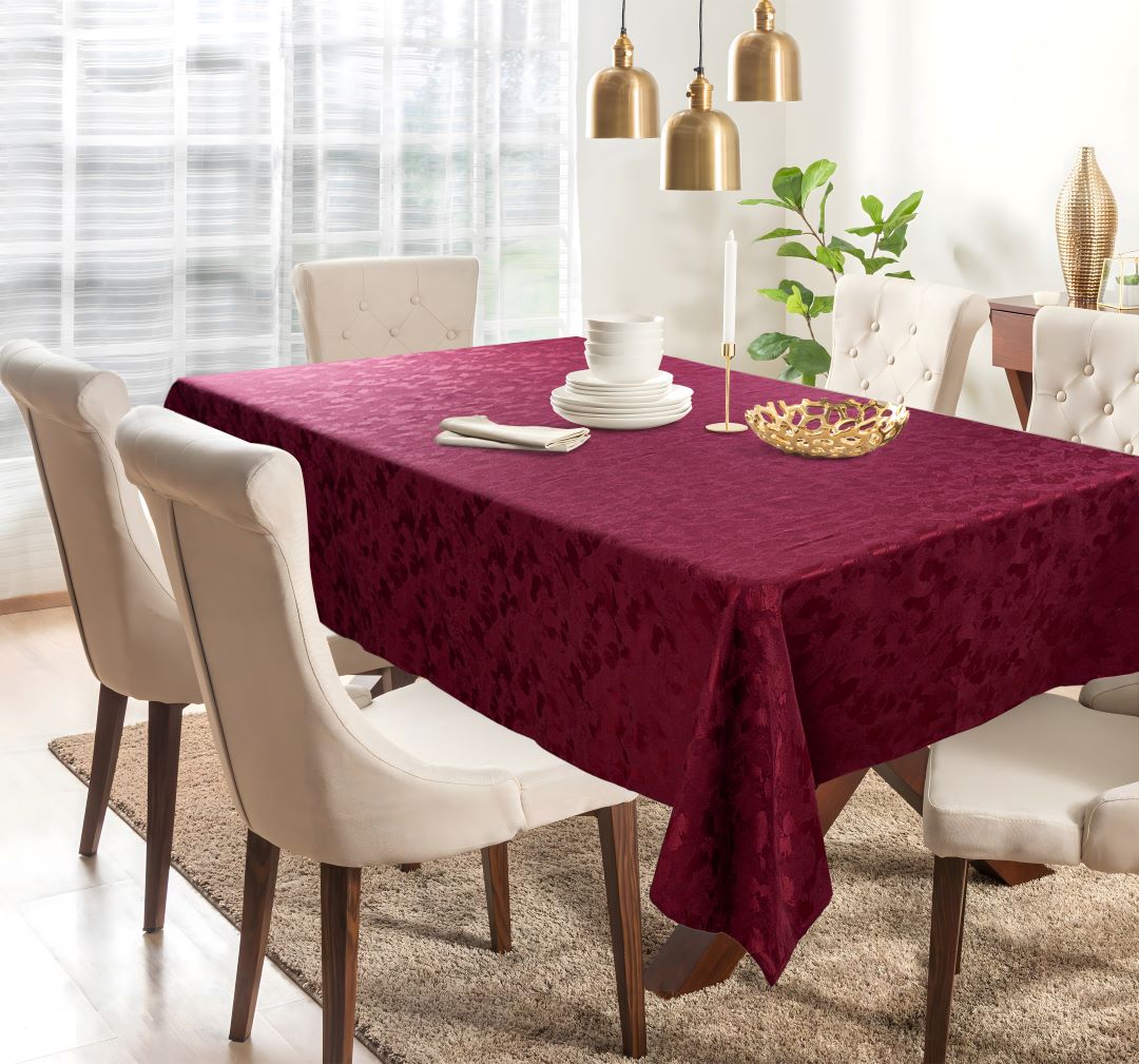 Stella  Tablecloth 58x102 Burg