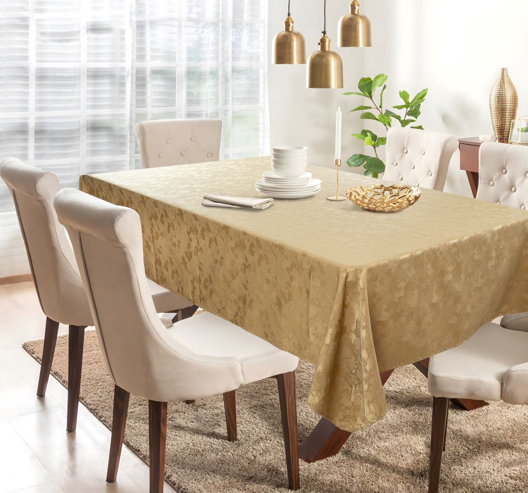 Stella  Tablecloth 58x102 Gold