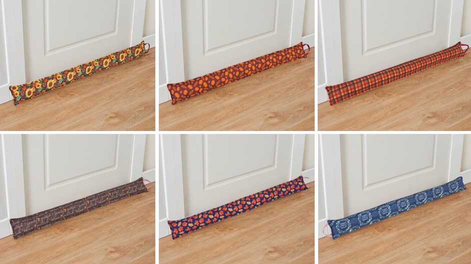 Door Drafts Harvest Printed  3"/36" Asst. NESTED