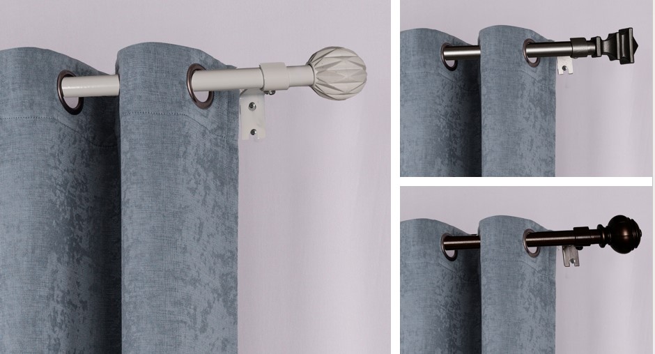 Grace Metal Curtain Rod 48"/84" Asst.