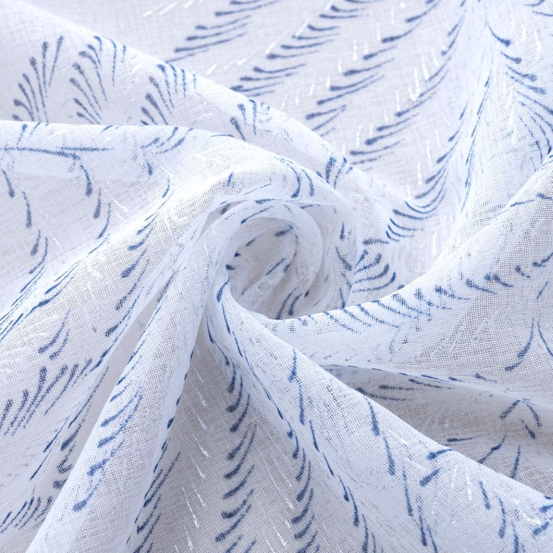 Faye 2Pk 84 Grom Metallic Printed Doily Blue