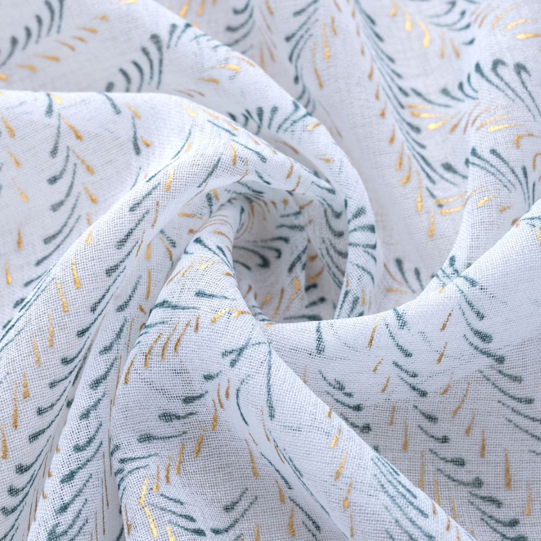 Faye 2Pk 84 Grom Metallic Printed Doily Sage