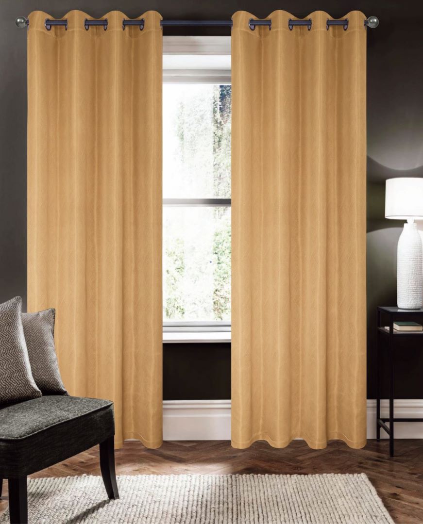 Barron 2 Pack Grommet Panel 84" Gold
