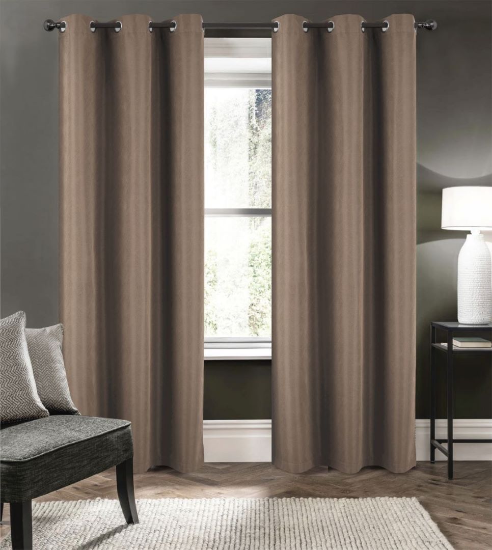 Barron 2 Pack Grommet Panel 84" Taupe