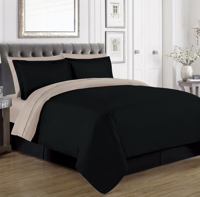 8pc Black Atmosphere BIAB Cal King