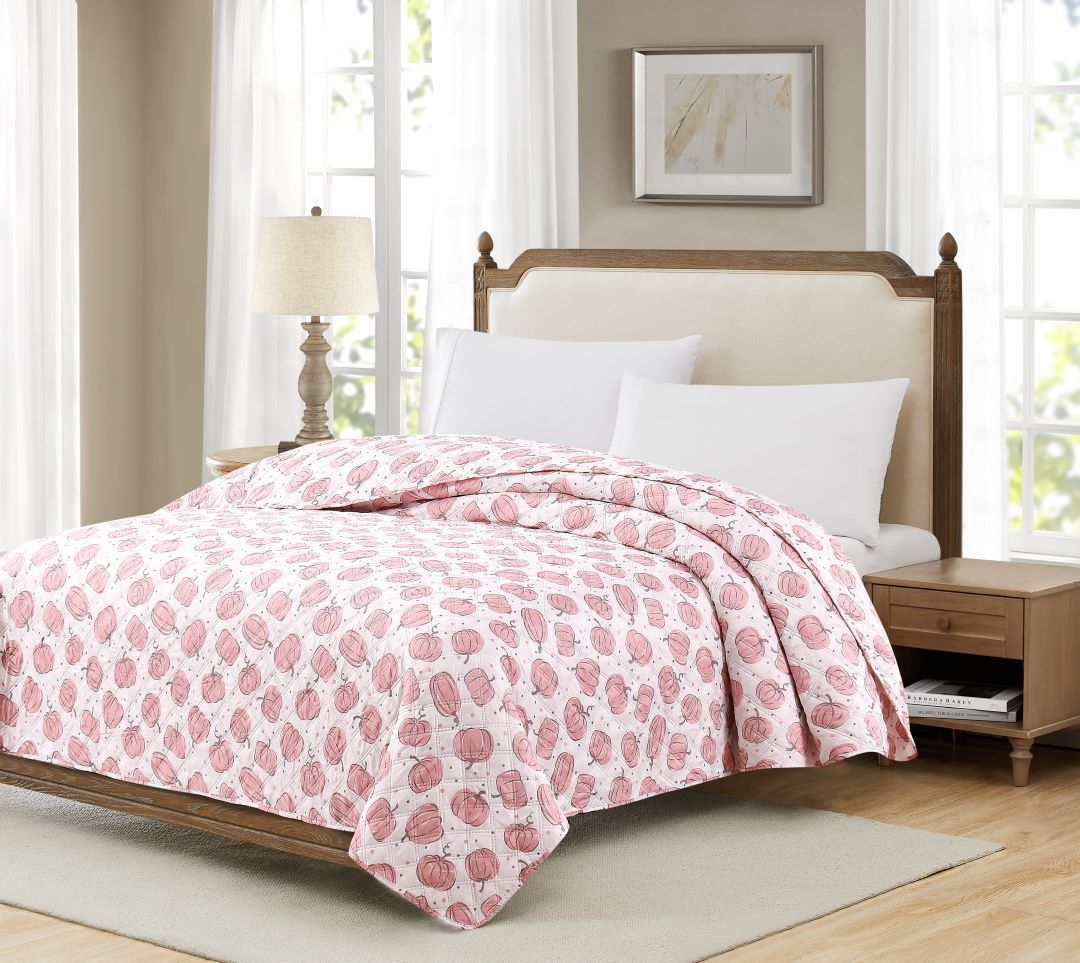 1pc Pin Pink Pumpkins Twin