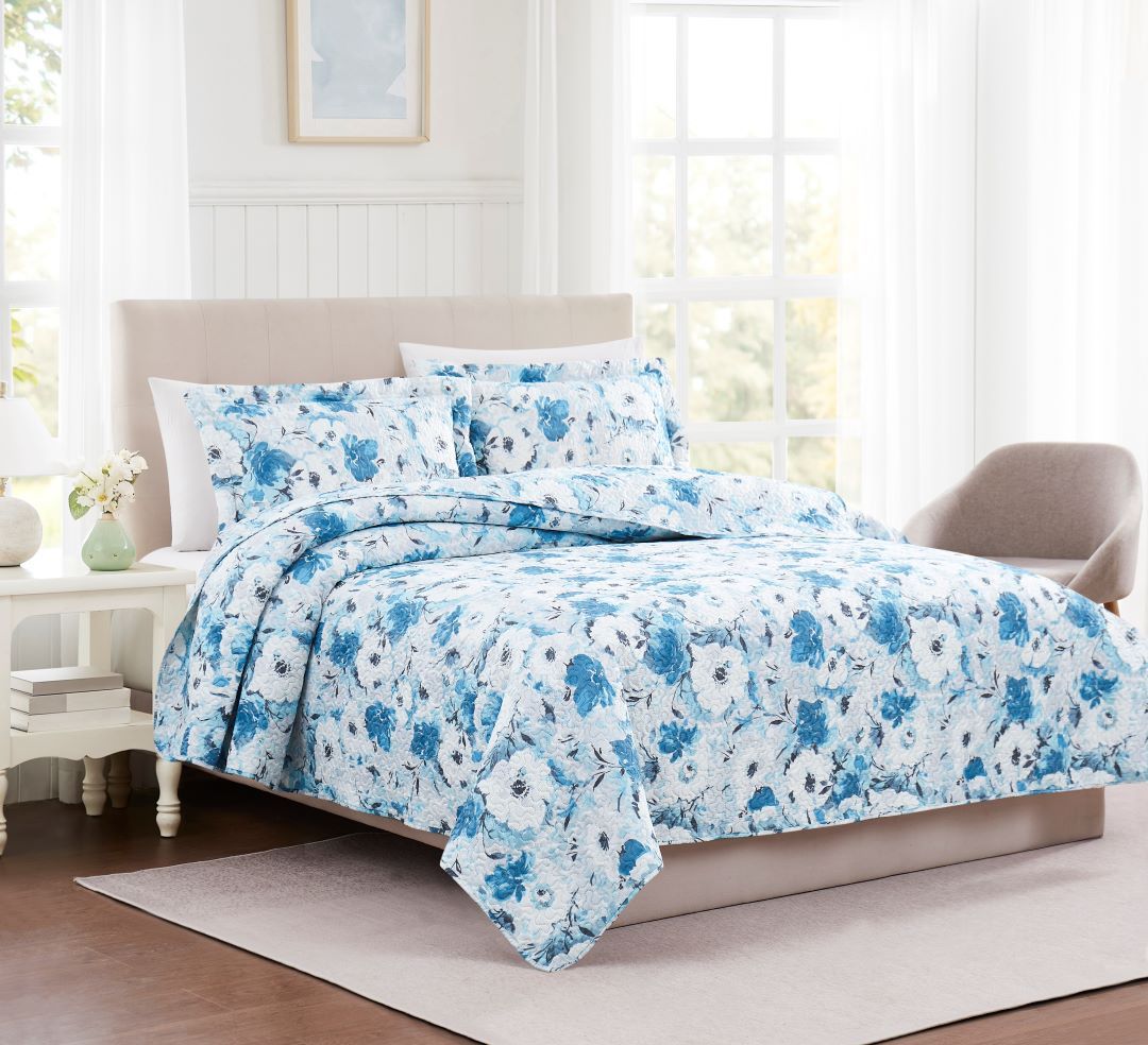 Bonaire Ambrose 3pc Pinsonic Quilt Queen