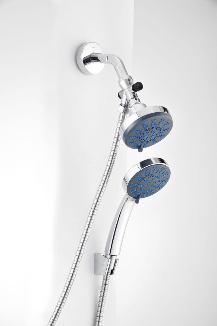 5 Function Shower Head Set Chrome 10cm