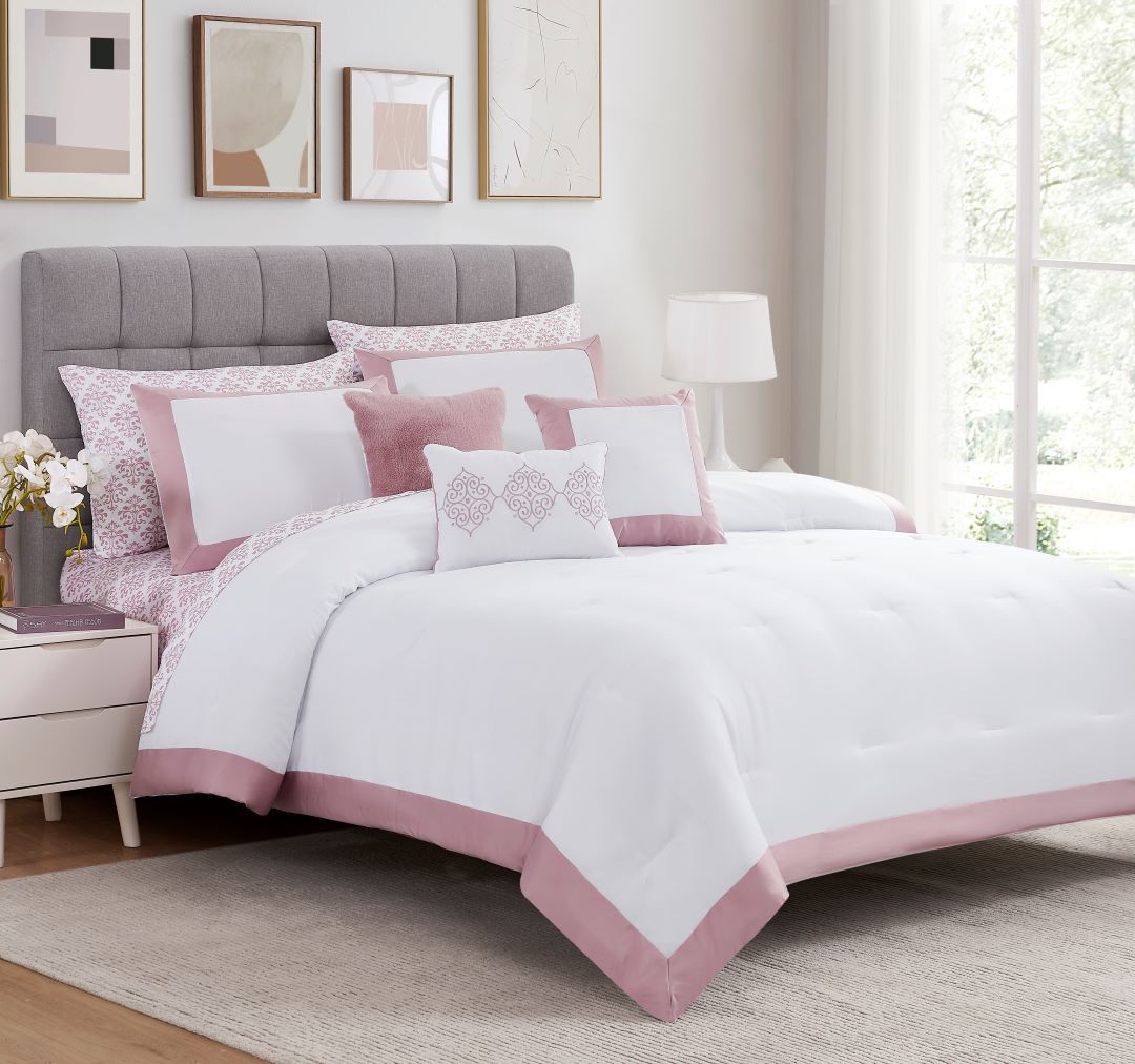 Bridgetown Satin Hotel 10pc BIAB D Rose-Q