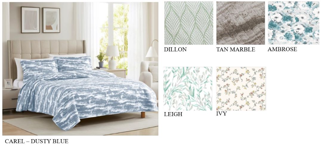 Bonaire 3pc Pinsonic Quilt Queen