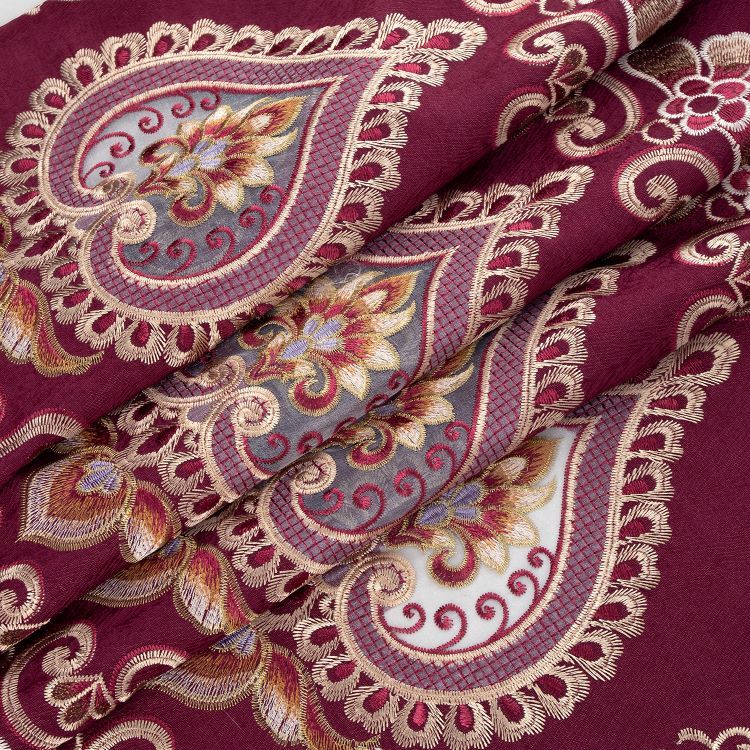 Bonnie Macrame RP Panel 84" Burg