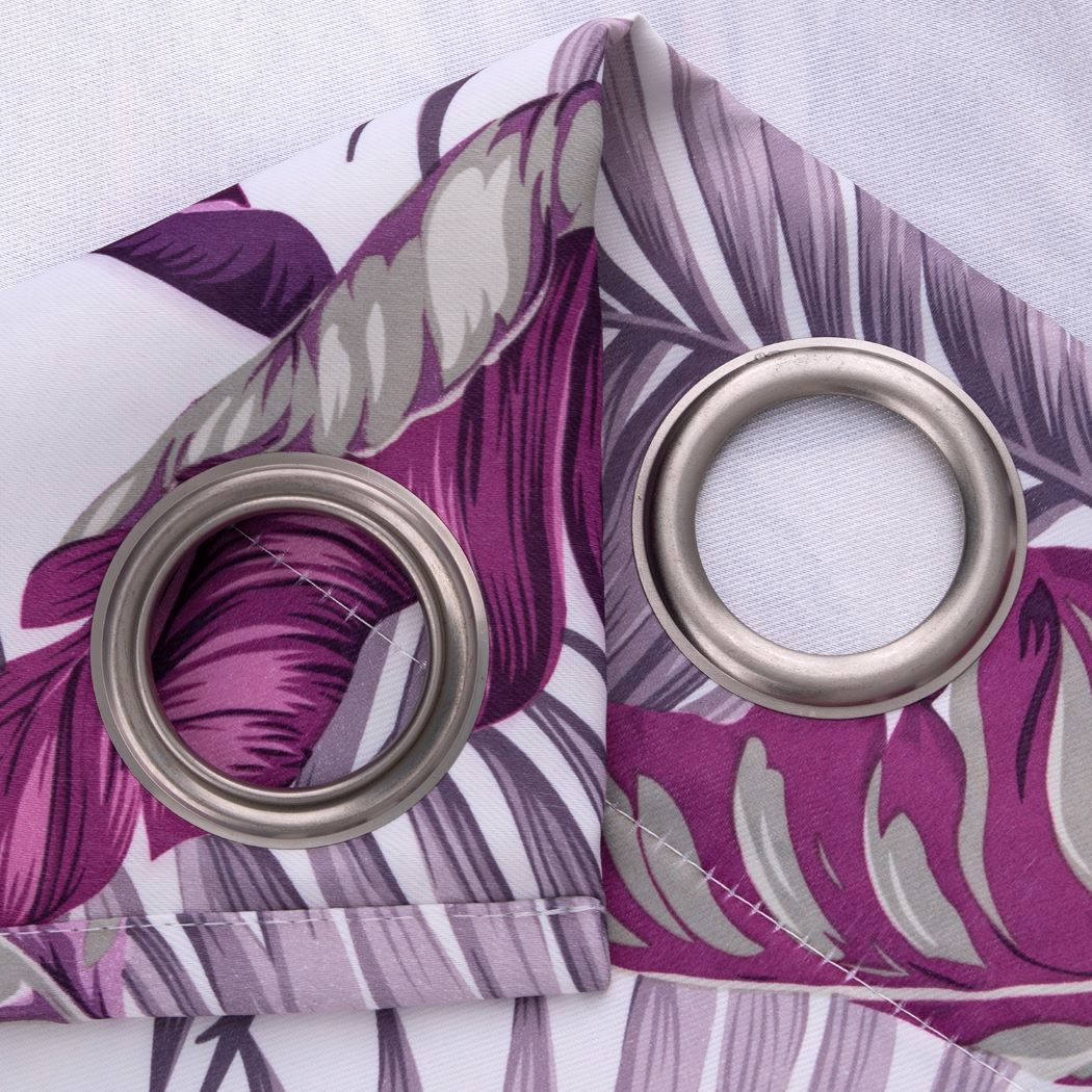 Brazil Printed Blackout Grommet Panel 90" Lilac