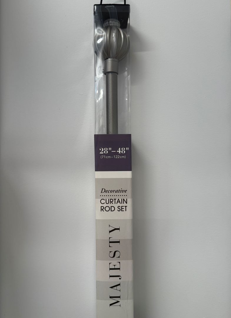 Majesty Metal Curtain Rods 28"/48" Asst.
