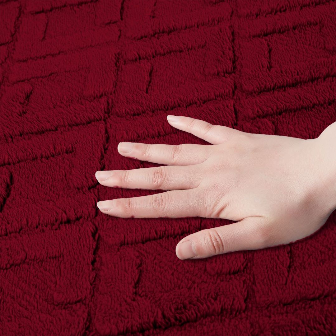 Lacey 2pc Jacq Mat Set Burgundy