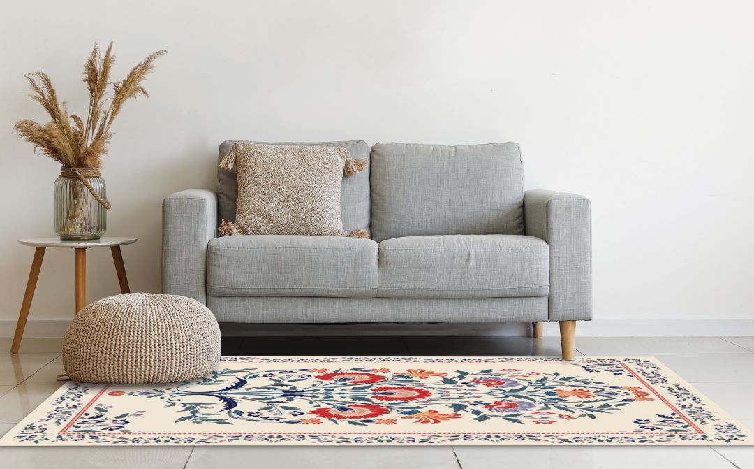 Allie Print Flannel Washable Rug 48"x66"