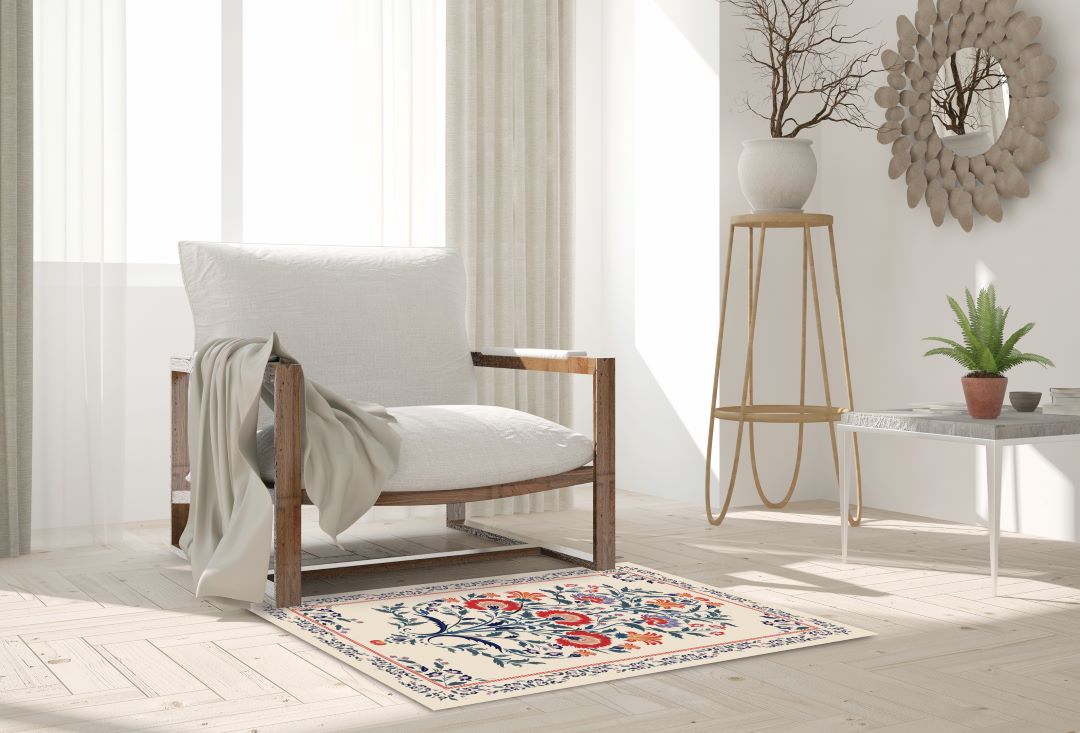 Allie Print Flannel Washable Rug 24"x36"