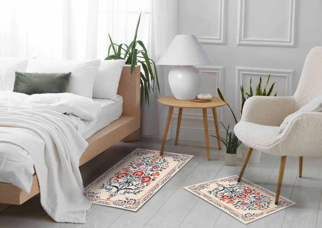 Allie 2pc Print Flannel Washable Rugs 20x32/24x40