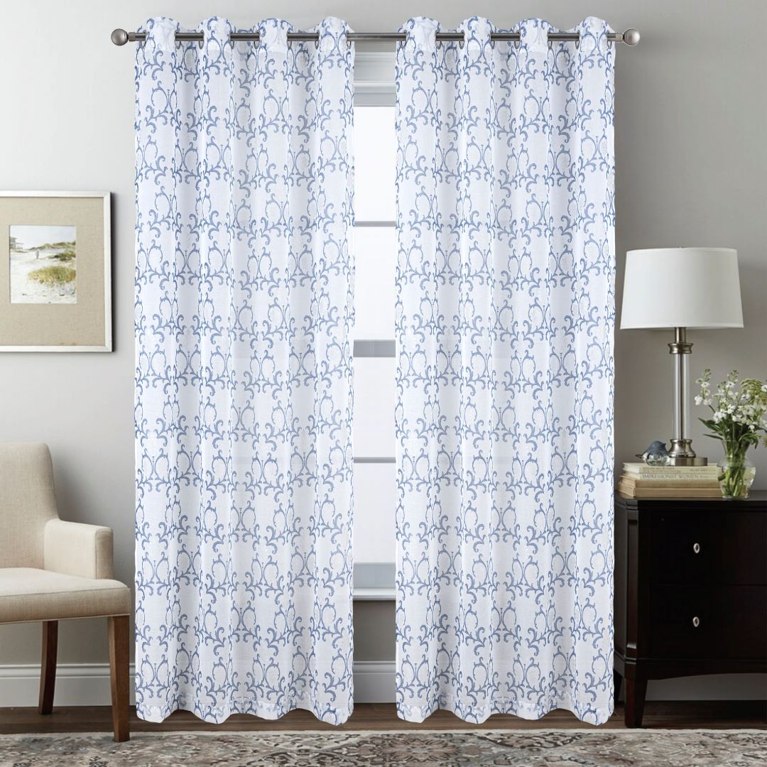 Crown 84 Grom Metallic Printed Doily Blue